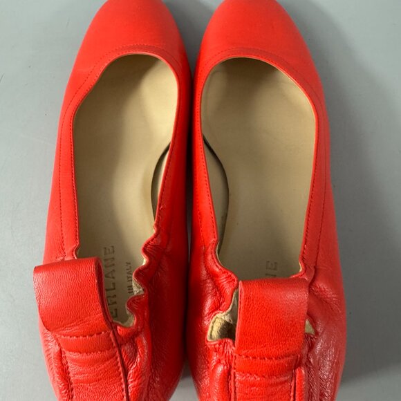 Everlane Women's Red The Italian Leather Day Heel Size 7 1/2 - Picture 8 of 15